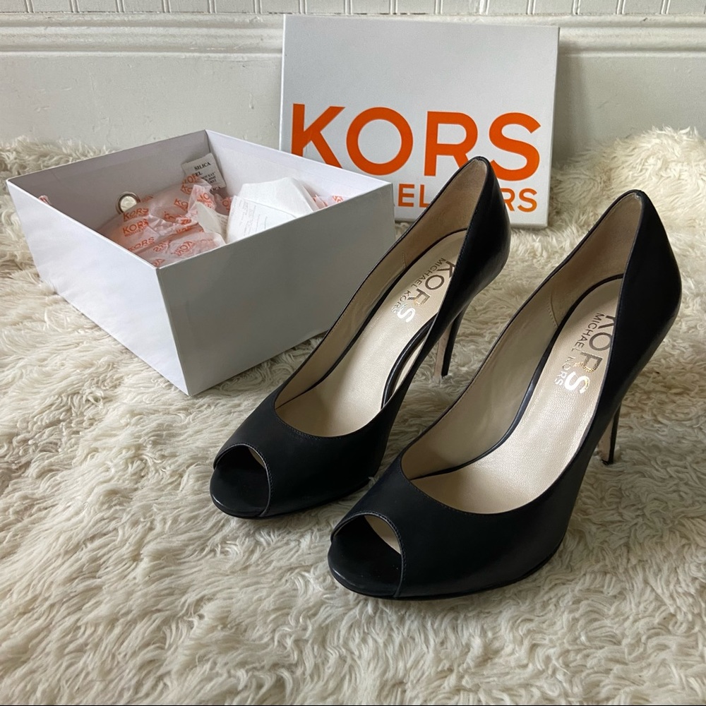 Michael Kors Sadie Leather Heels Size 10